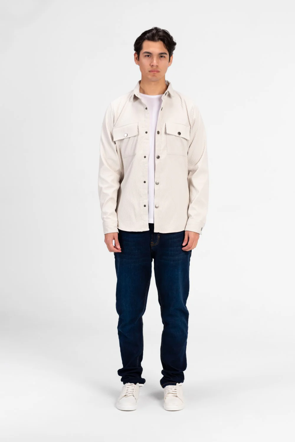 Men's Fur Padded Long Sleeve Shirt Comfortable Material - Image 16