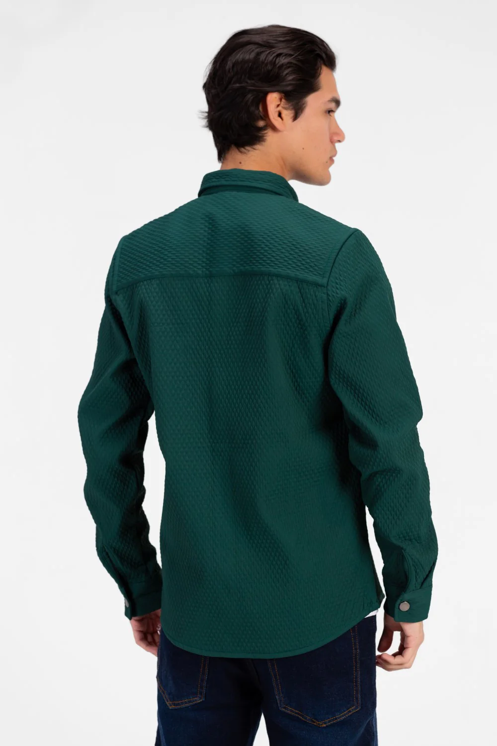 Men's Fur Padded Long Sleeve Shirt Comfortable Material - Image 6