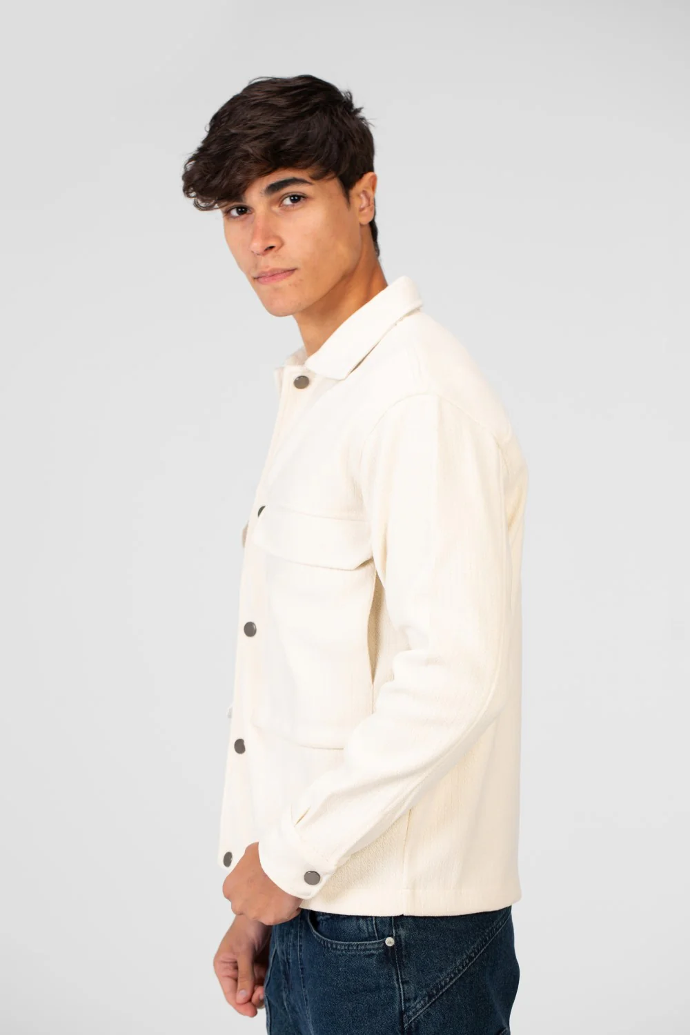 Men's Fur Padded Shirt With Front Pockets In High Quality Material - Image 19