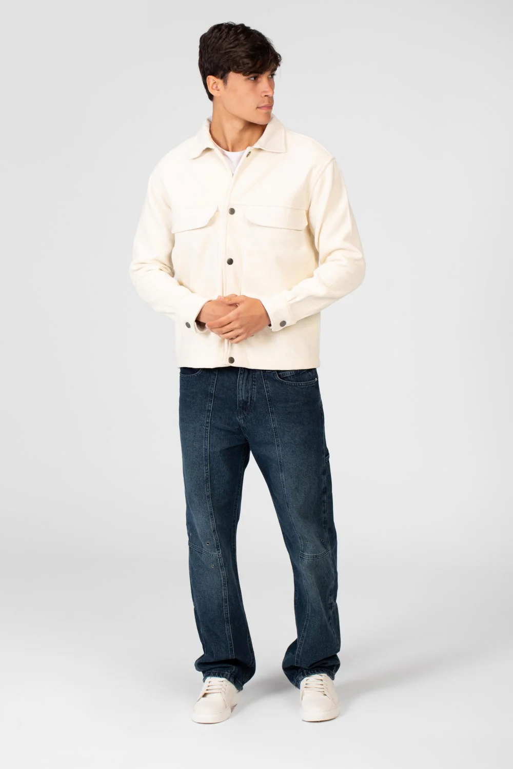 Men's Fur Padded Shirt With Front Pockets In High Quality Material - Image 20