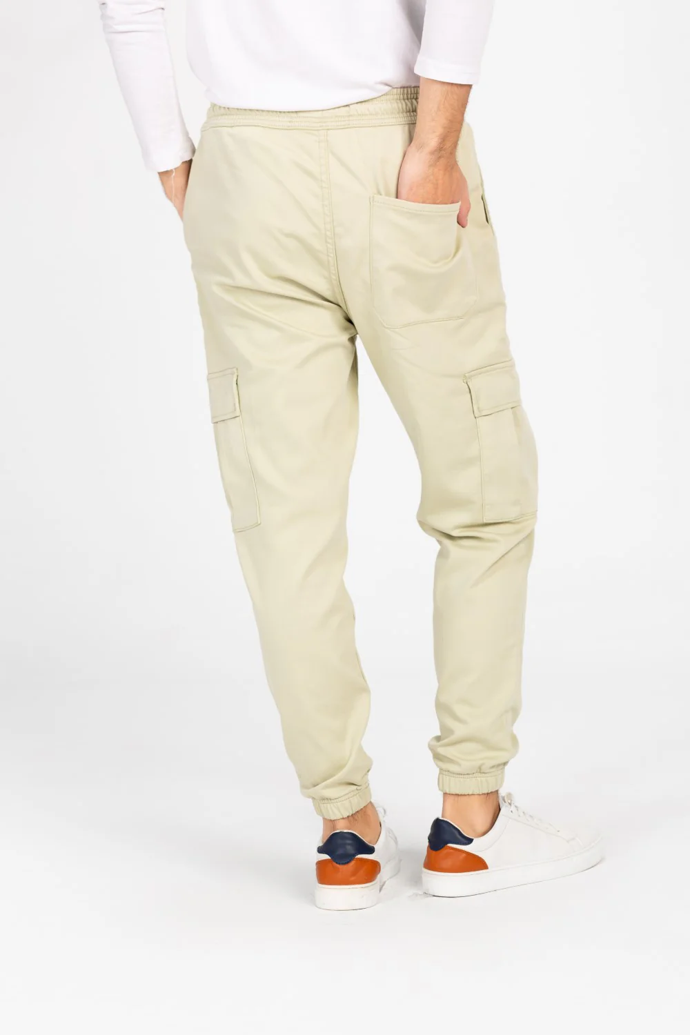 Men's Gabardine Sherwal Pants With Elastic Waistband And Side Pockets - Image 18