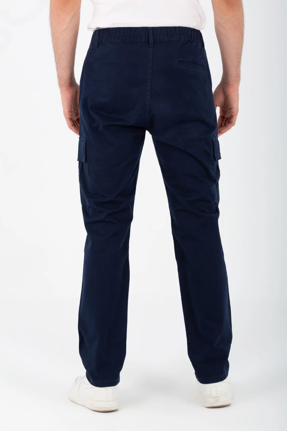Men's Gabardine Sherwal Pants With Side Pockets And An Elastic Band In The Middle - Image 13