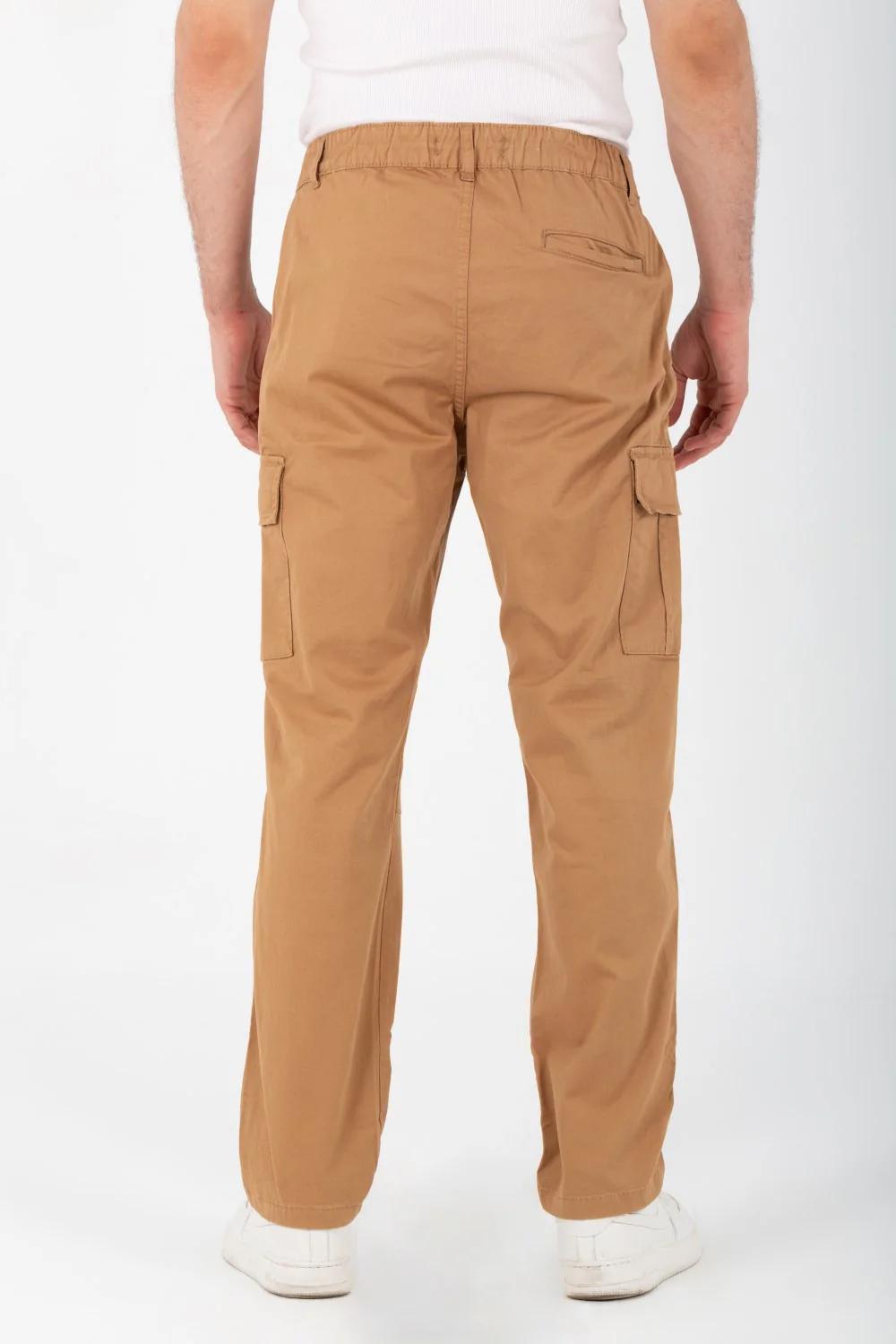 Men's Gabardine Sherwal Pants With Side Pockets And An Elastic Band In The Middle - Image 8