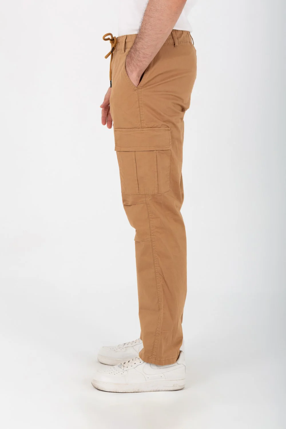Men's Gabardine Sherwal Pants With Side Pockets And An Elastic Band In The Middle - Image 9