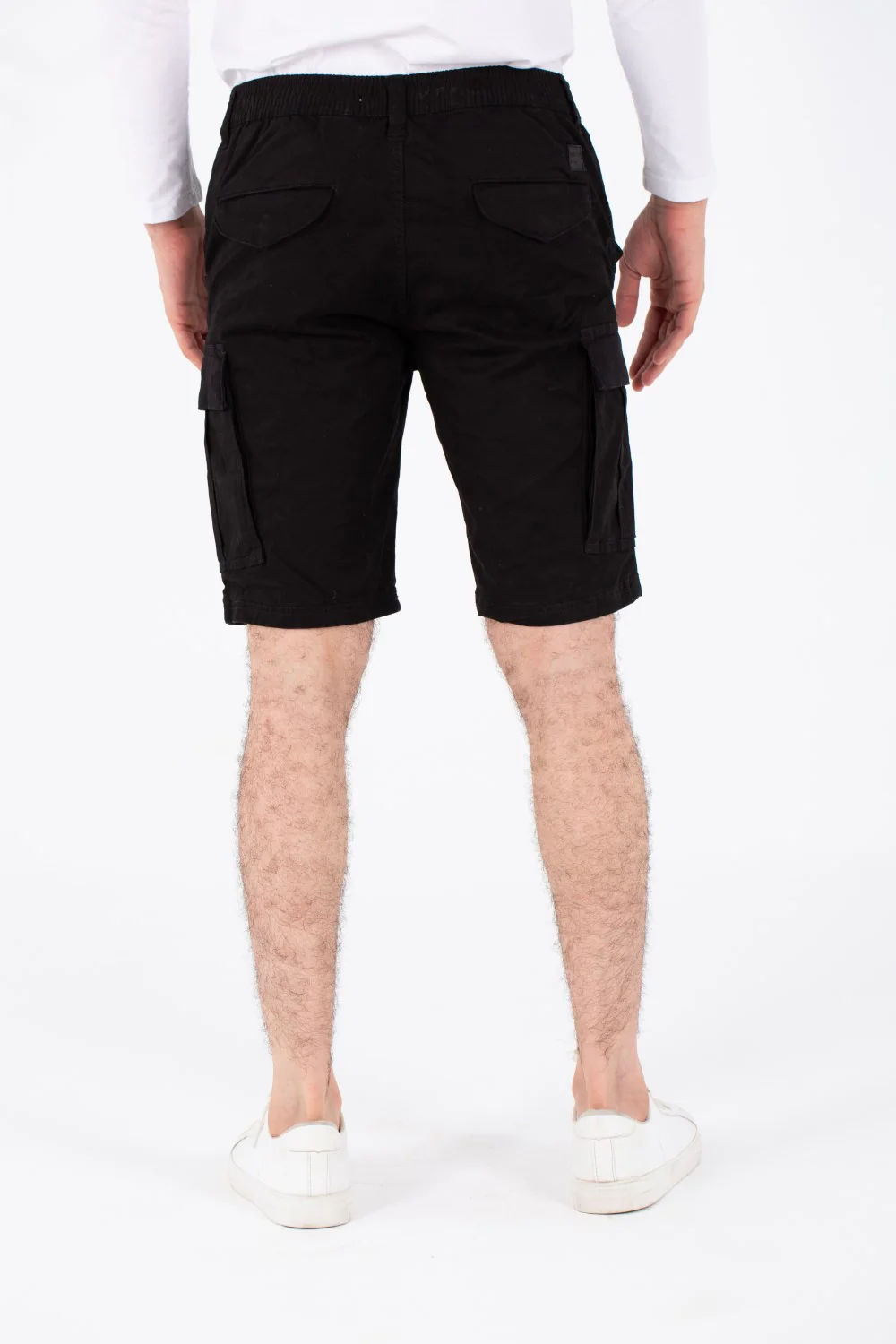 Mens Gabardine Shorts With Side And Front Pockets Unique And Modern - Image 5