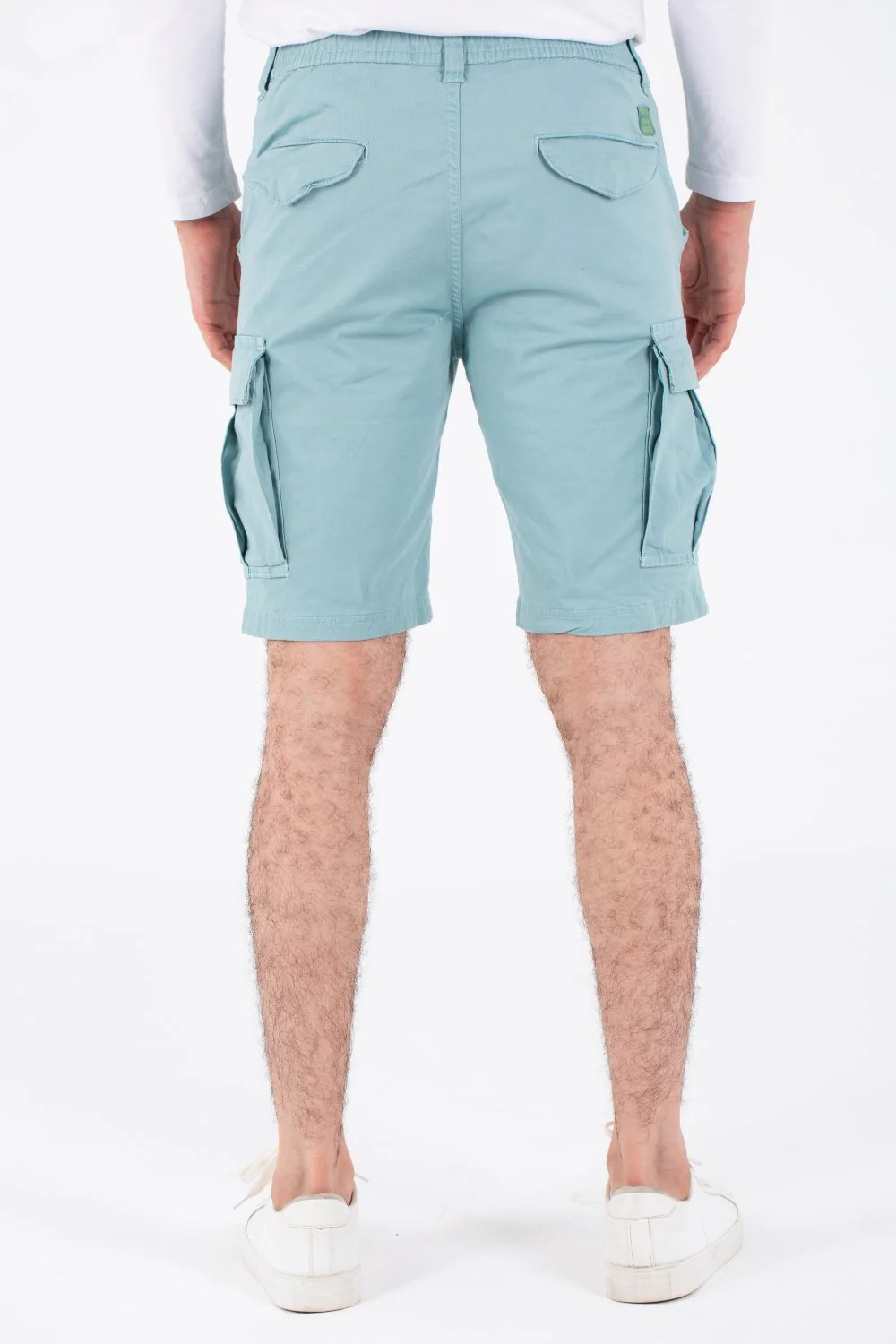 Mens Gabardine Shorts With Side And Front Pockets Unique And Modern - Image 8