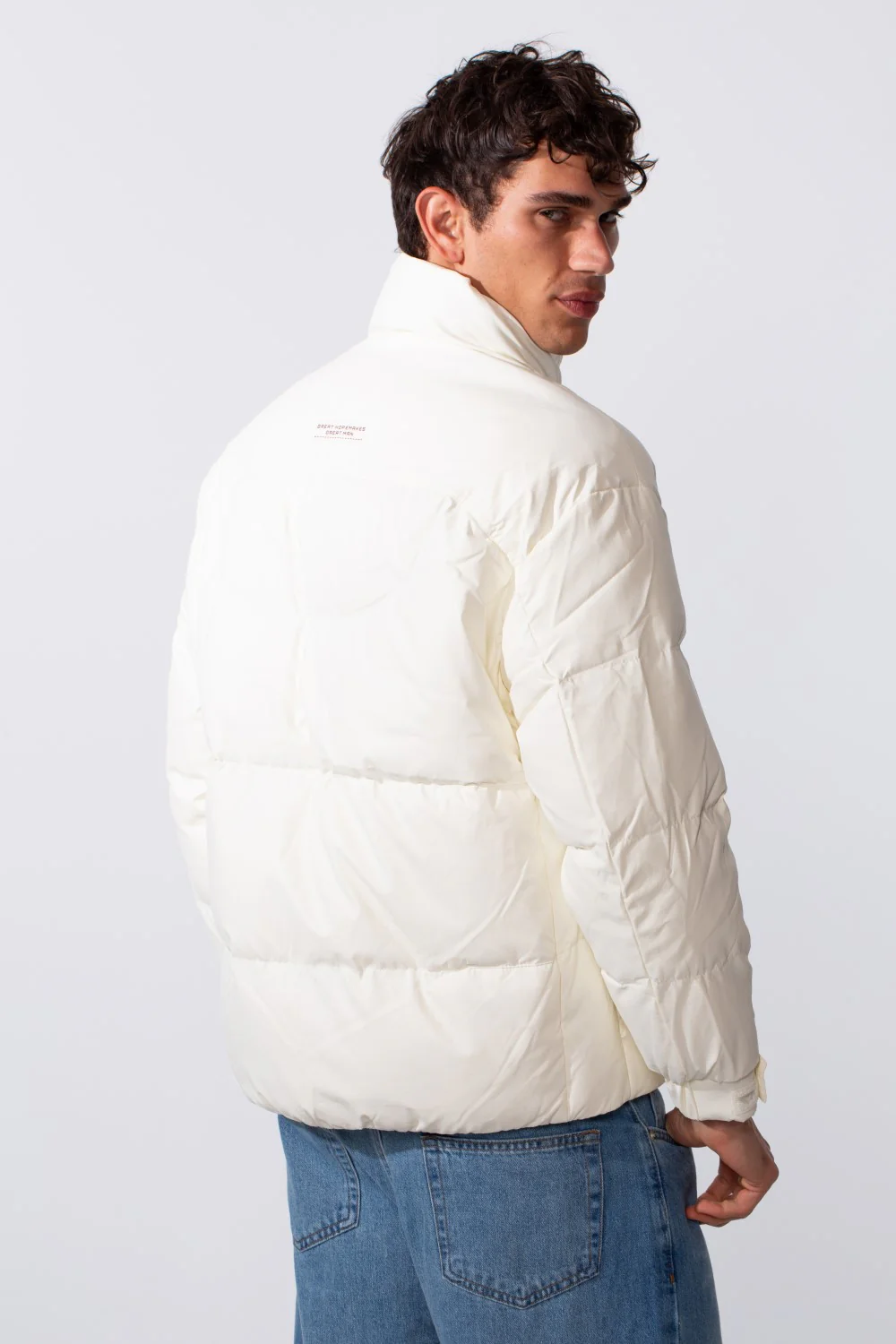 Men's Glossy Puffer Full Zip Lightweight Jacket - Image 10