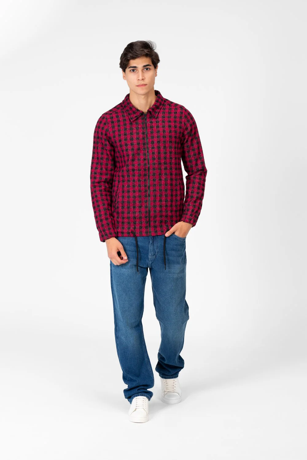 Men's Gogh Winter Shirt With Full Front Zip And Long Sleeves - Image 12