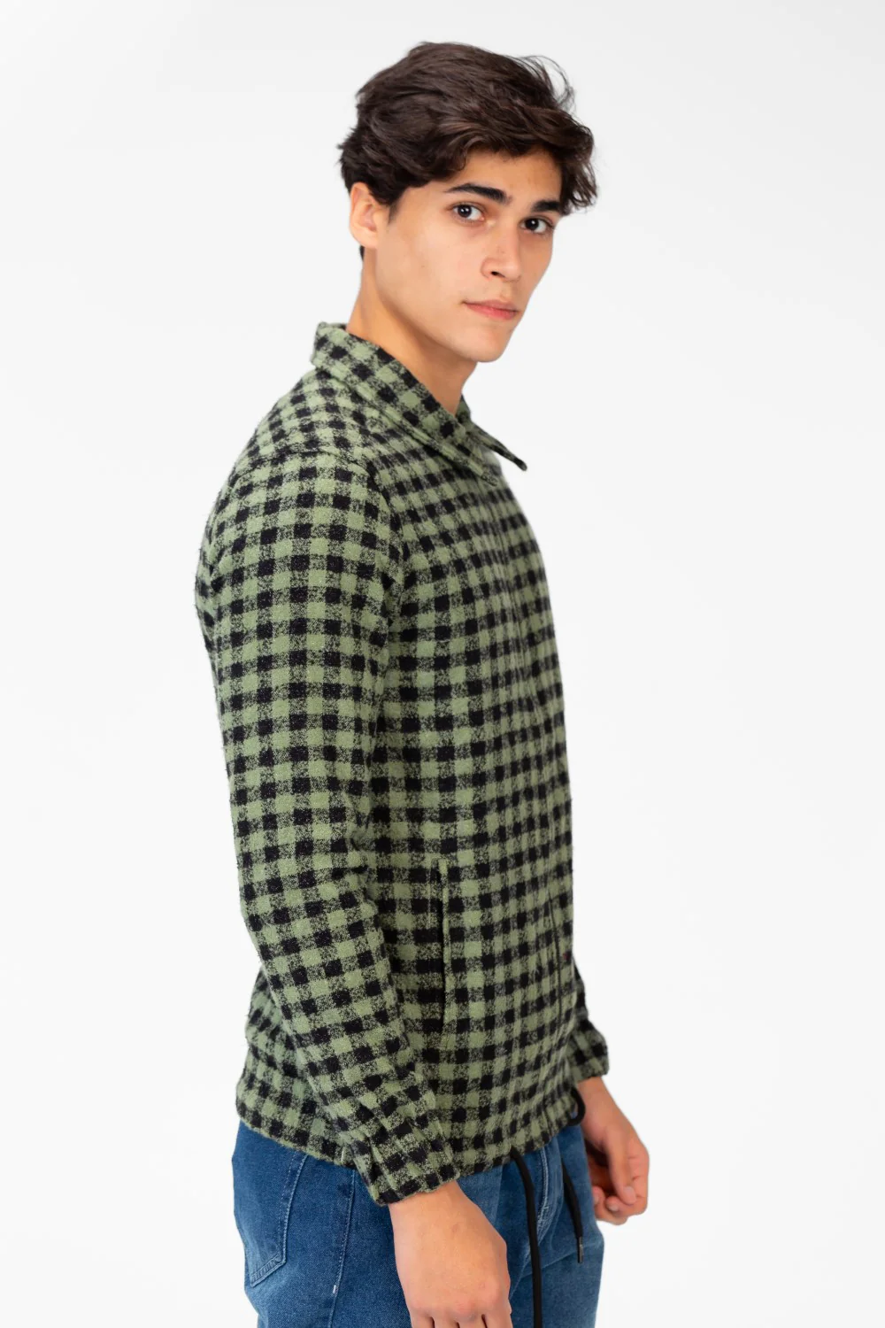 Men's Gogh Winter Shirt With Full Front Zip And Long Sleeves - Image 3