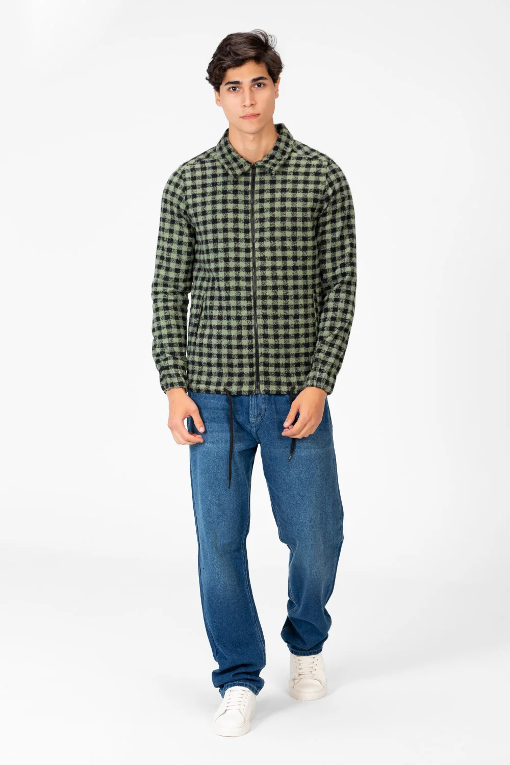 Men's Gogh Winter Shirt With Full Front Zip And Long Sleeves - Image 4