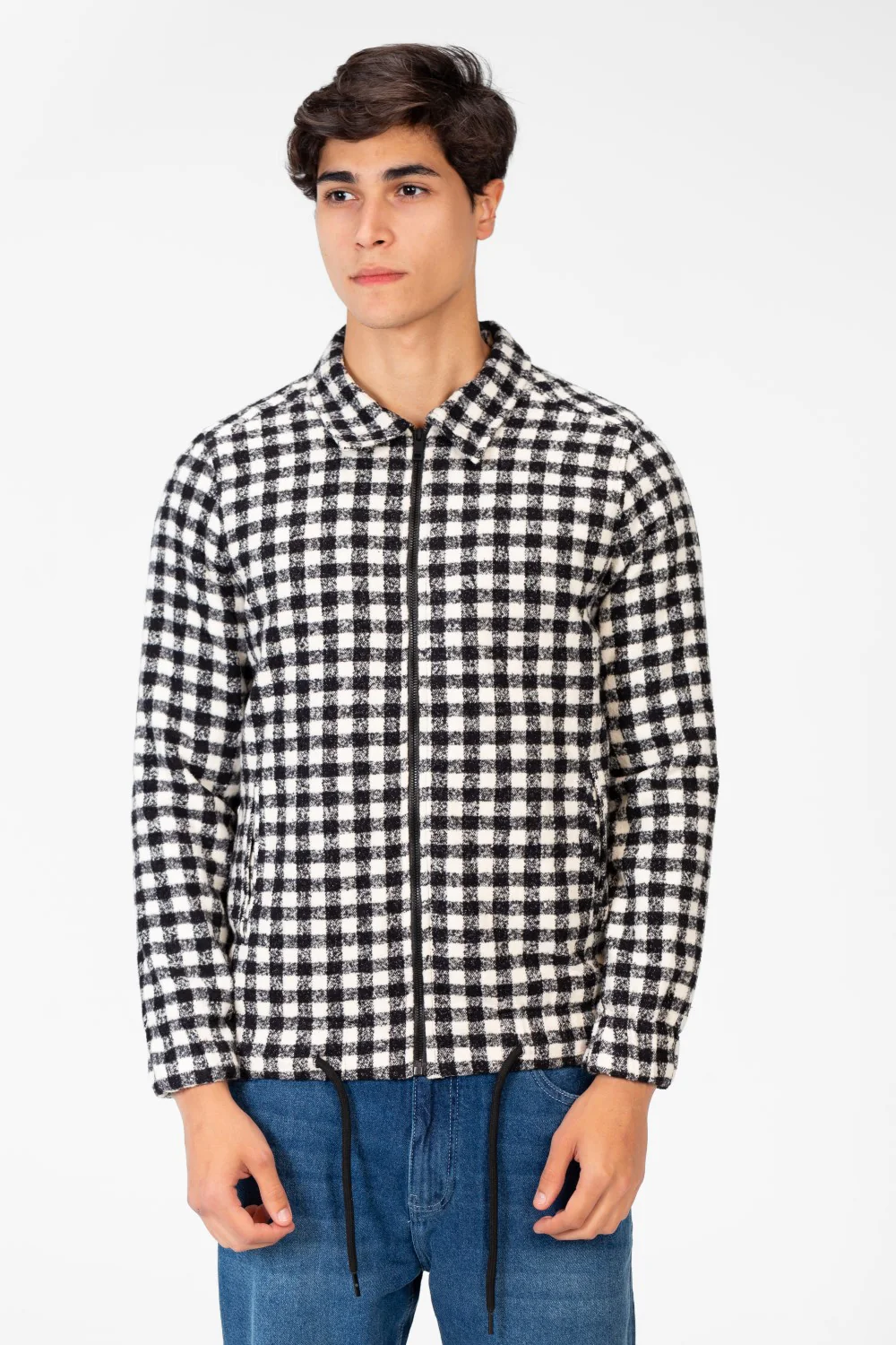 Men's Gogh Winter Shirt With Full Front Zip And Long Sleeves - Image 5
