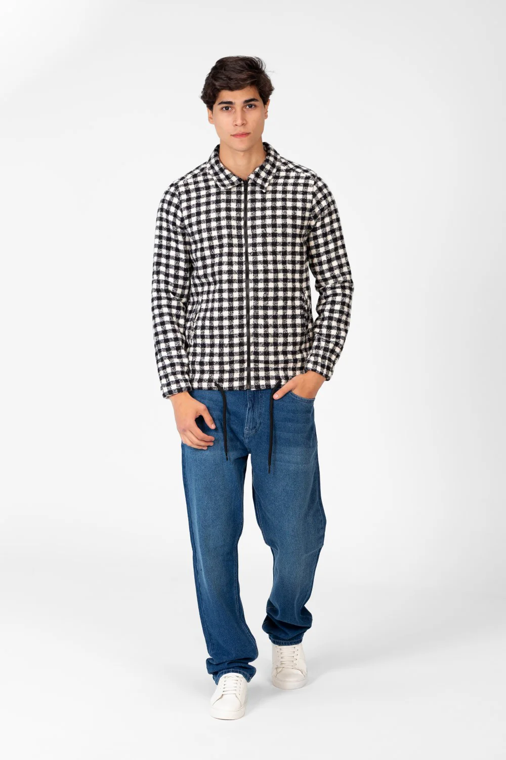 Men's Gogh Winter Shirt With Full Front Zip And Long Sleeves - Image 8