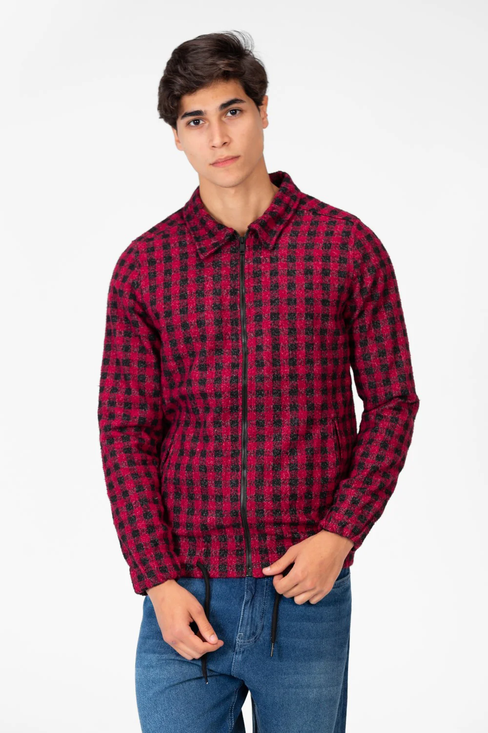 Men's Gogh Winter Shirt With Full Front Zip And Long Sleeves - Image 9