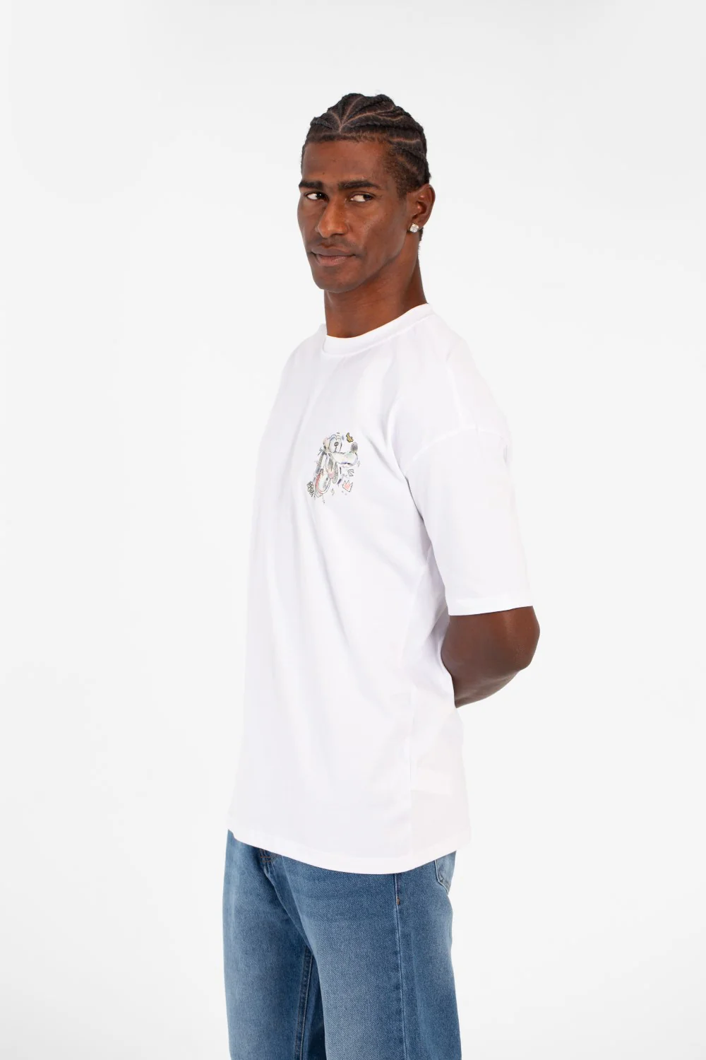 Men's Graphic Print Regular Fit Half Sleeve Crew Neck T-Shirt - Image 11