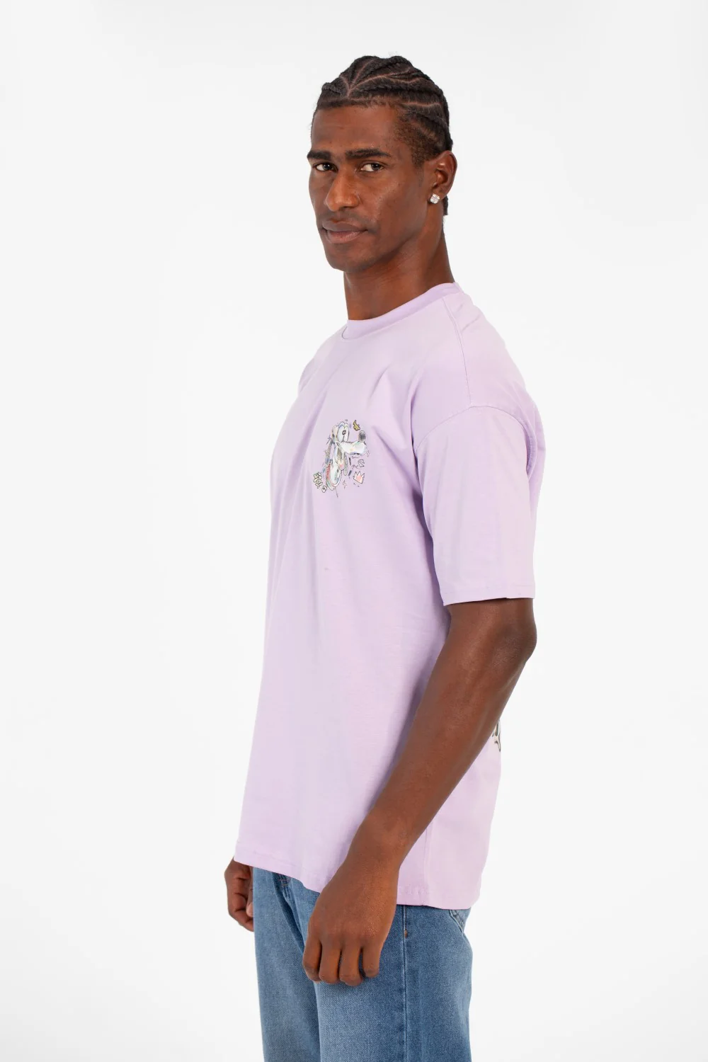 Men's Graphic Print Regular Fit Half Sleeve Crew Neck T-Shirt - Image 3