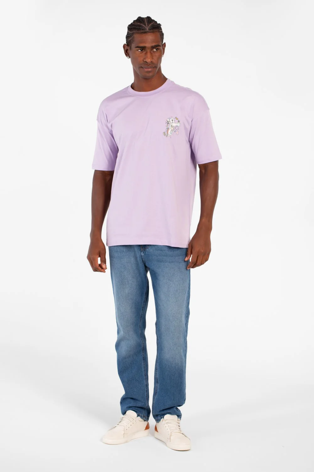 Men's Graphic Print Regular Fit Half Sleeve Crew Neck T-Shirt - Image 4