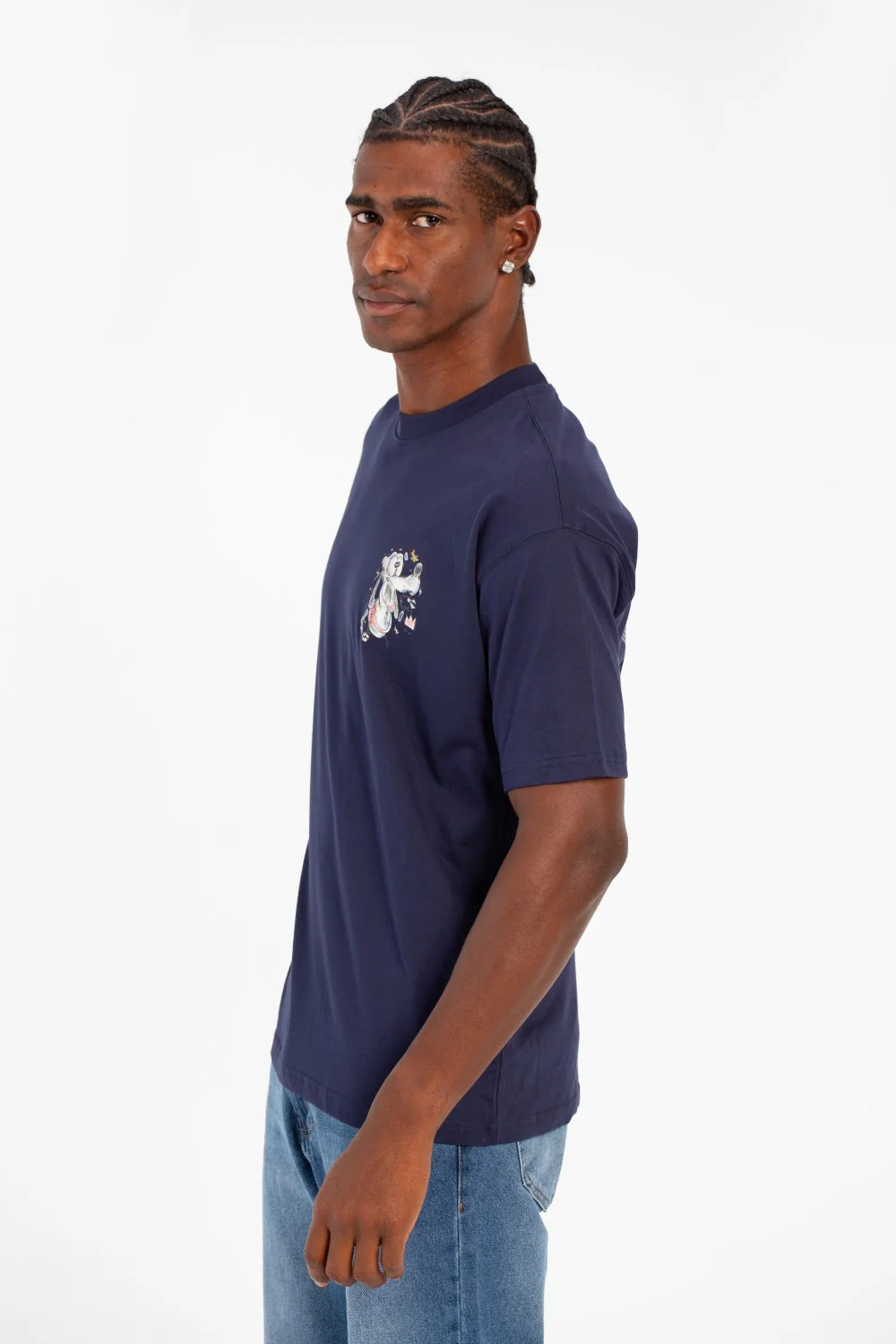 Men's Graphic Print Regular Fit Half Sleeve Crew Neck T-Shirt - Image 7