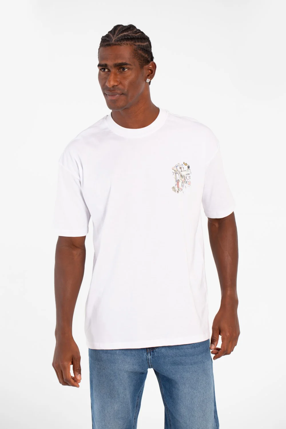 Men's Graphic Print Regular Fit Half Sleeve Crew Neck T-Shirt - Image 9