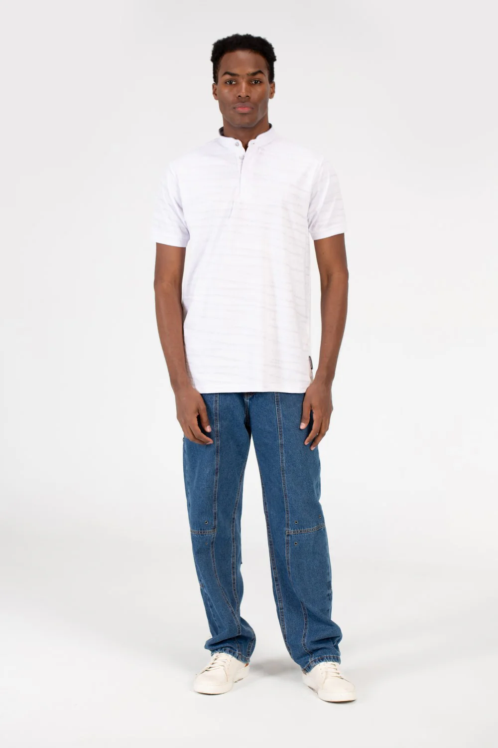 Men's Half Button Front Polo T-Shirt - Image 8