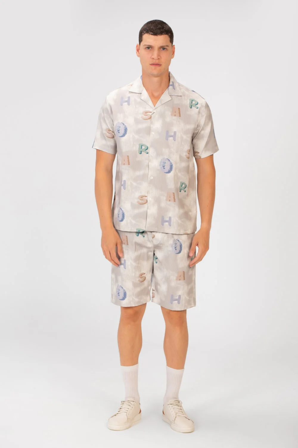 Men's Slim Fit Outfit With Letter Print In Summer High Quality - Image 4