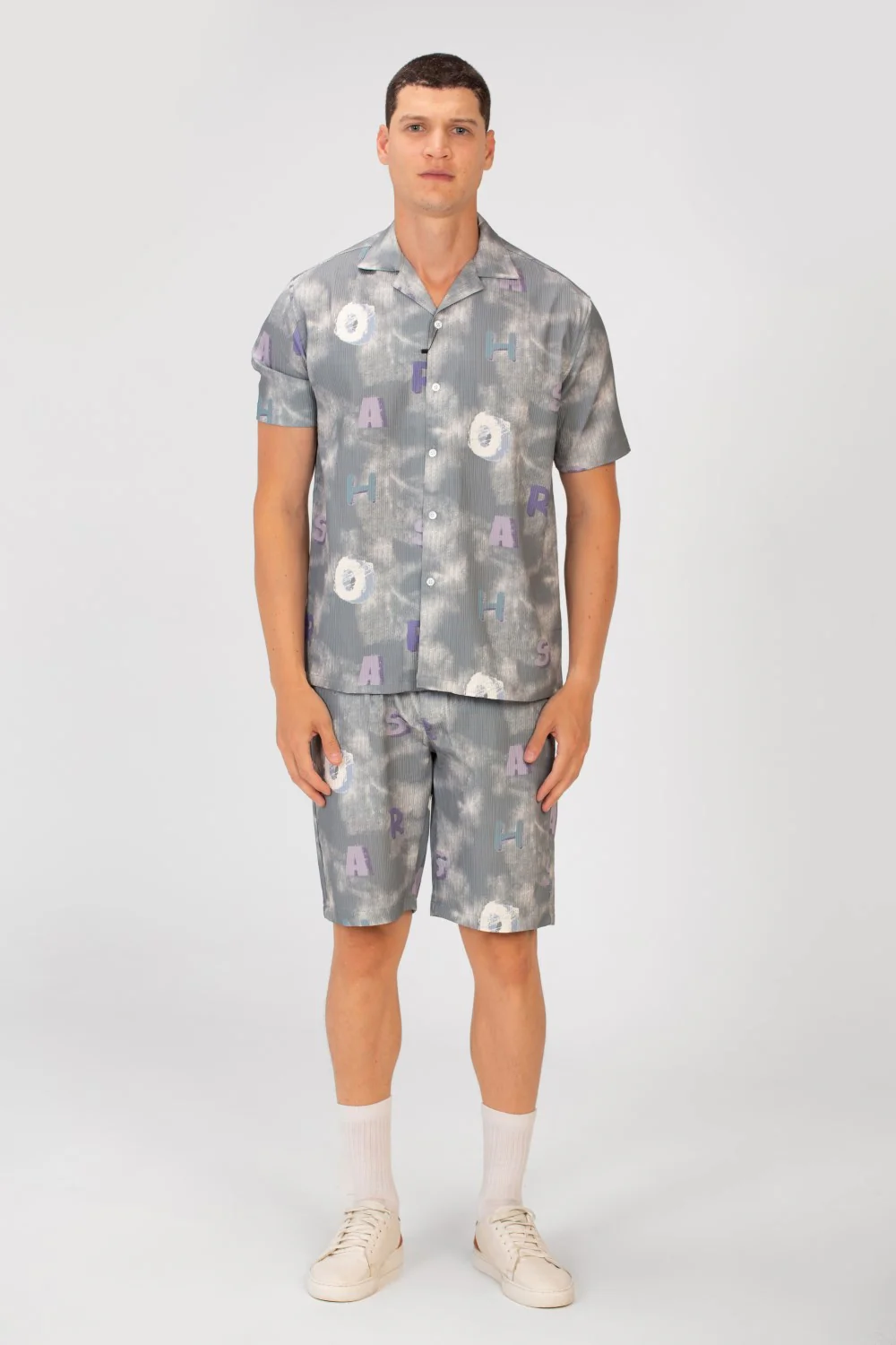Men's Slim Fit Outfit With Letter Print In Summer High Quality - Image 8