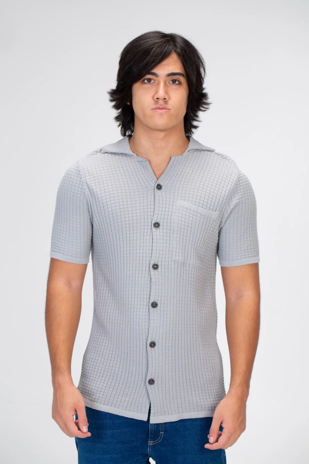 Men's Half Sleeved Shirt With Buttons And A Front Pocket With Comfortable Material - Image 4