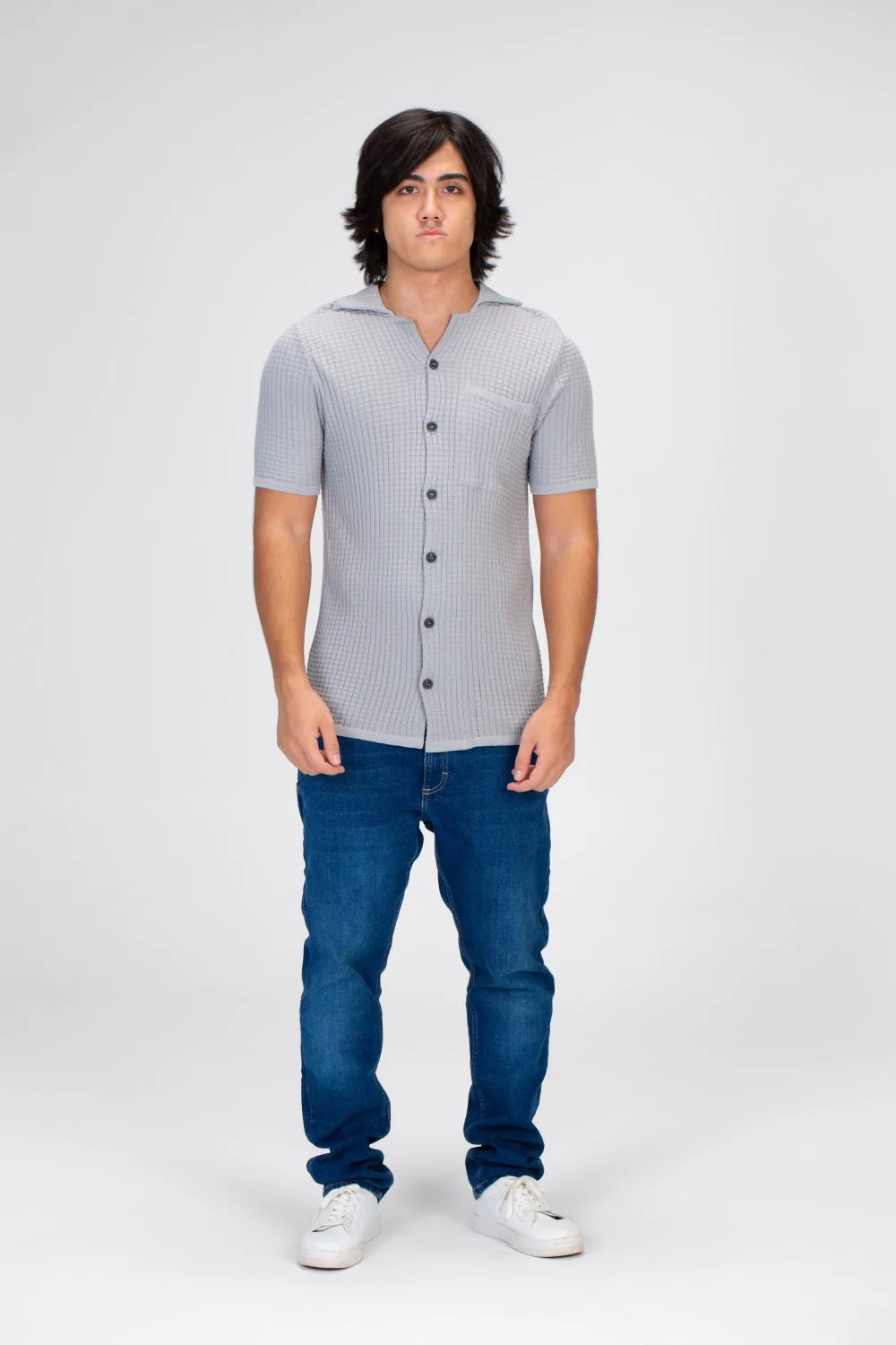 Men's Half Sleeved Shirt With Buttons And A Front Pocket With Comfortable Material - Image 6