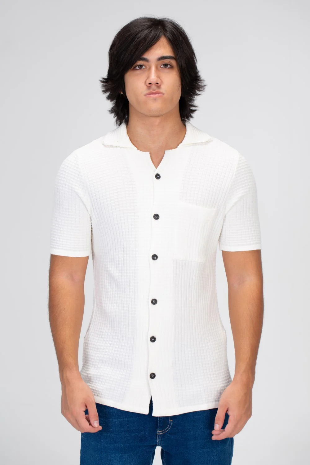 Men's Half Sleeved Shirt With Buttons And A Front Pocket With Comfortable Material - Image 7