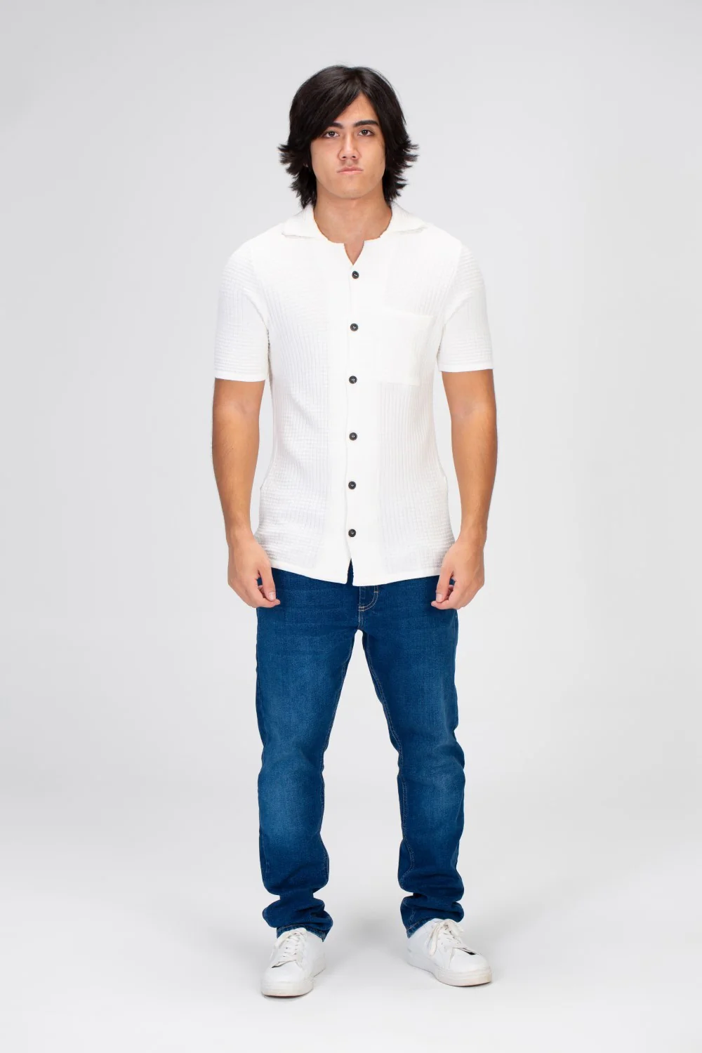 Men's Half Sleeved Shirt With Buttons And A Front Pocket With Comfortable Material - Image 9