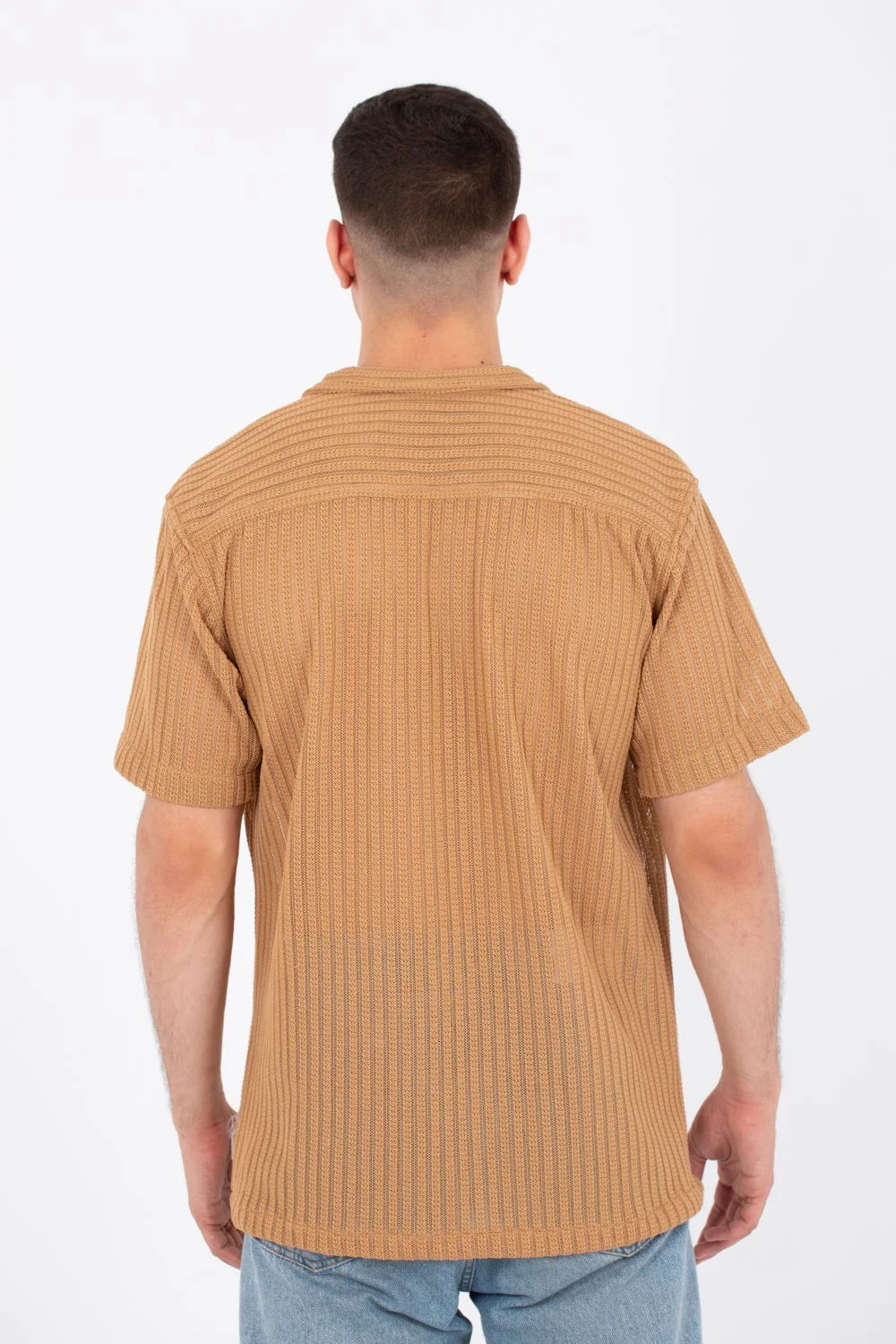 Mens Half Sleeved Slim Fit Trico Shirt With A New Trendy Cut - Image 5