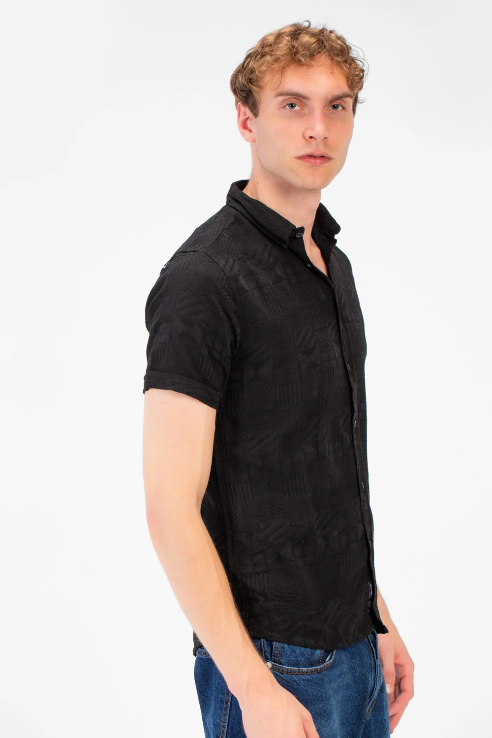 Men's High Quality Basic Half Sleeve Slim Fit Shirt Jakar - Image 7