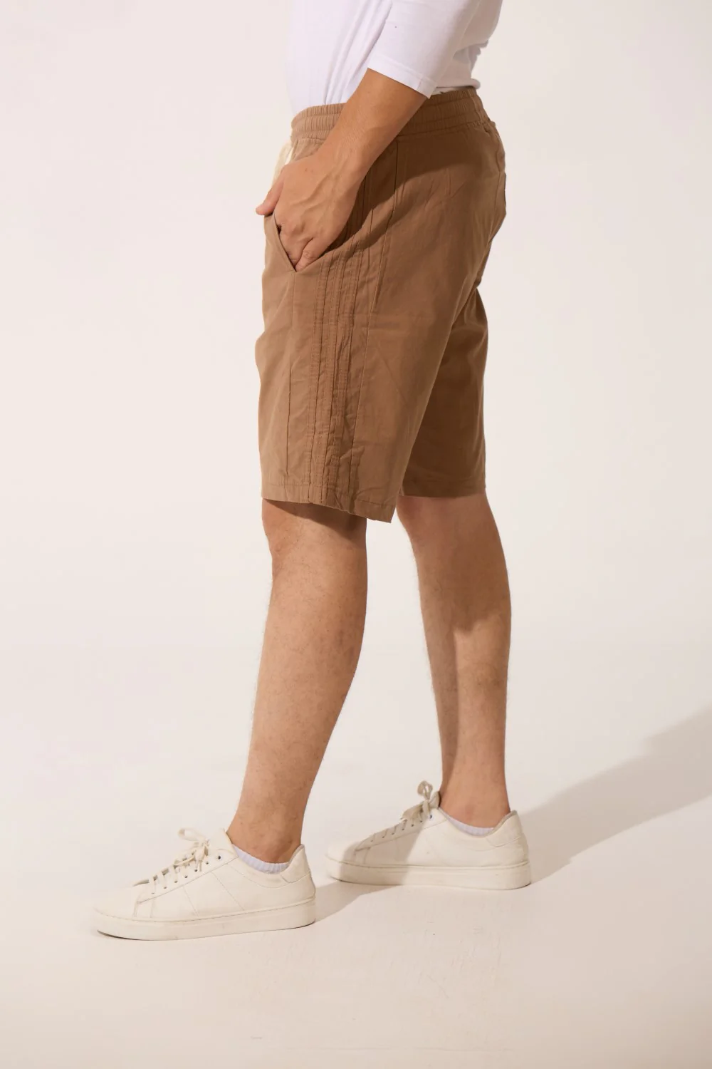 Men's High Quality Basic Linen Short With Drawstring At The Waist And Pockets - Image 12