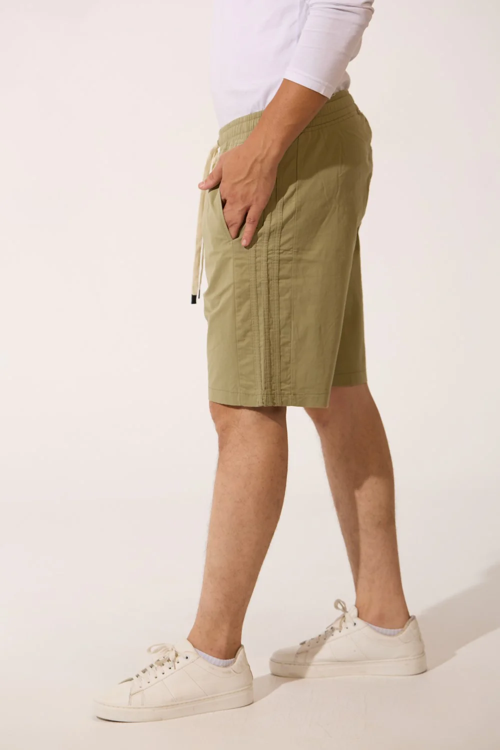 Men's High Quality Basic Linen Short With Drawstring At The Waist And Pockets - Image 24