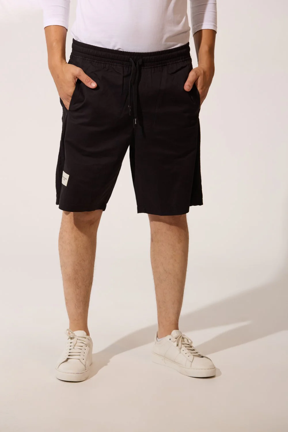 Men's High Quality Basic Linen Short With Drawstring At The Waist And Pockets - Image 5