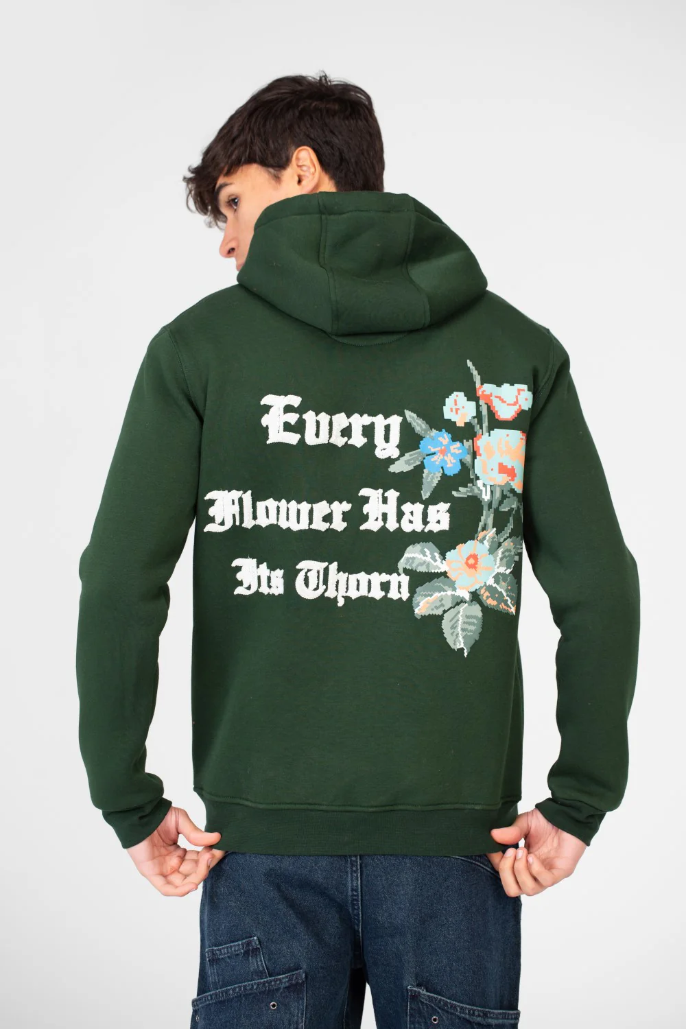 Men's Hood Sweatshirt With Full Zipper And Pockets - Image 10