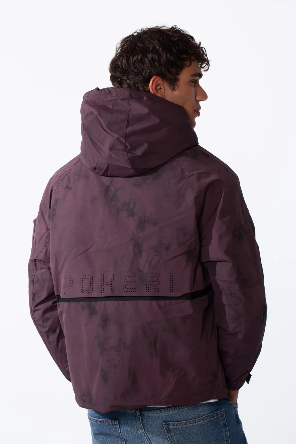 Men's Hood Waterproof Front Pockets Jacket - Image 2