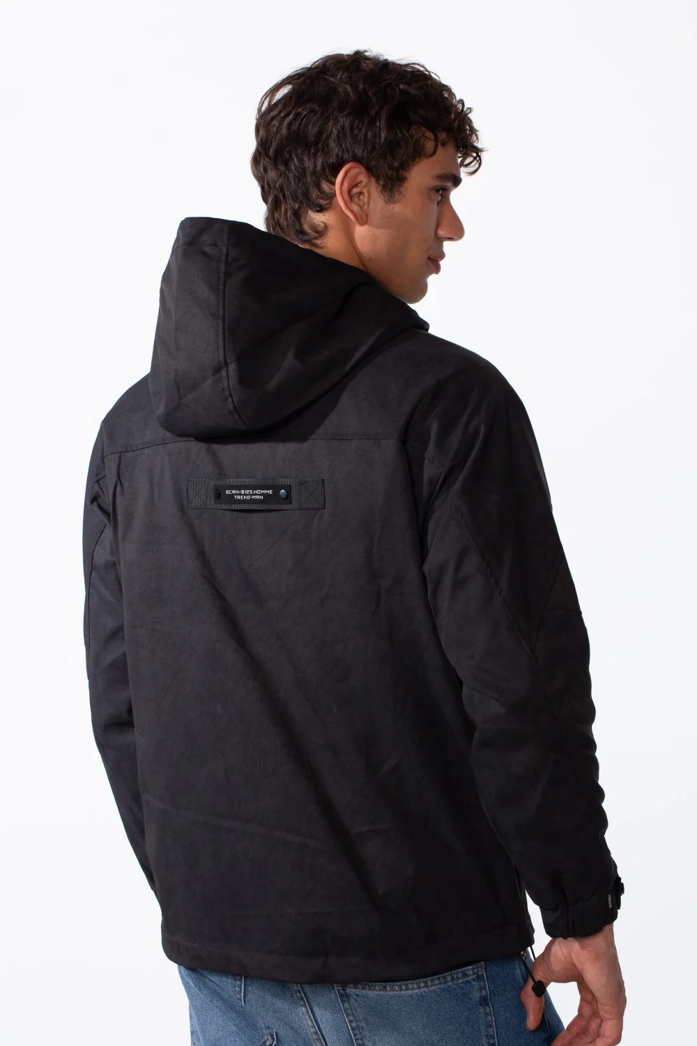 Men's Hood Waterproof Front Pockets Long Sleeve Jacket - Image 6