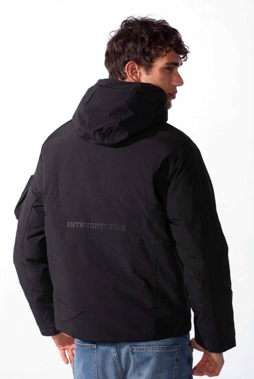 Men's Hood Waterproof Modern Long Sleeve Jacket - Image 6