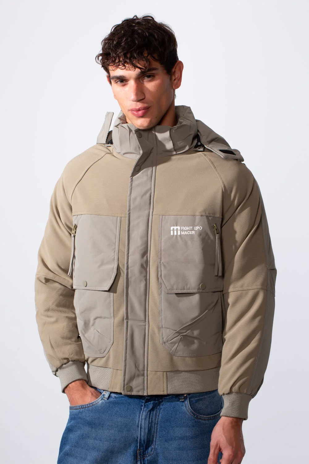 Men's Hooded Casual Utility Waterproof Jacket - Image 13