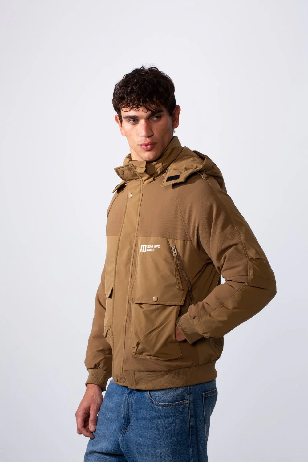 Men's Hooded Casual Utility Waterproof Jacket - Image 8