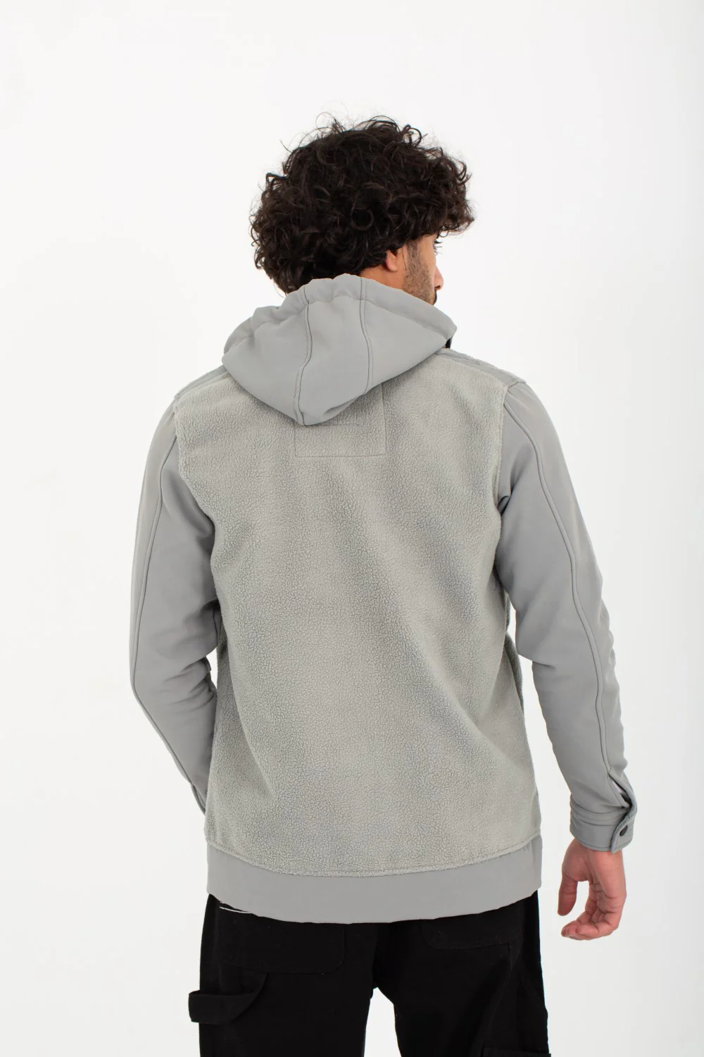 Men's Hooded Full Zipper Basic With Front & Side Pockets Padded Sweatshirt - Image 11