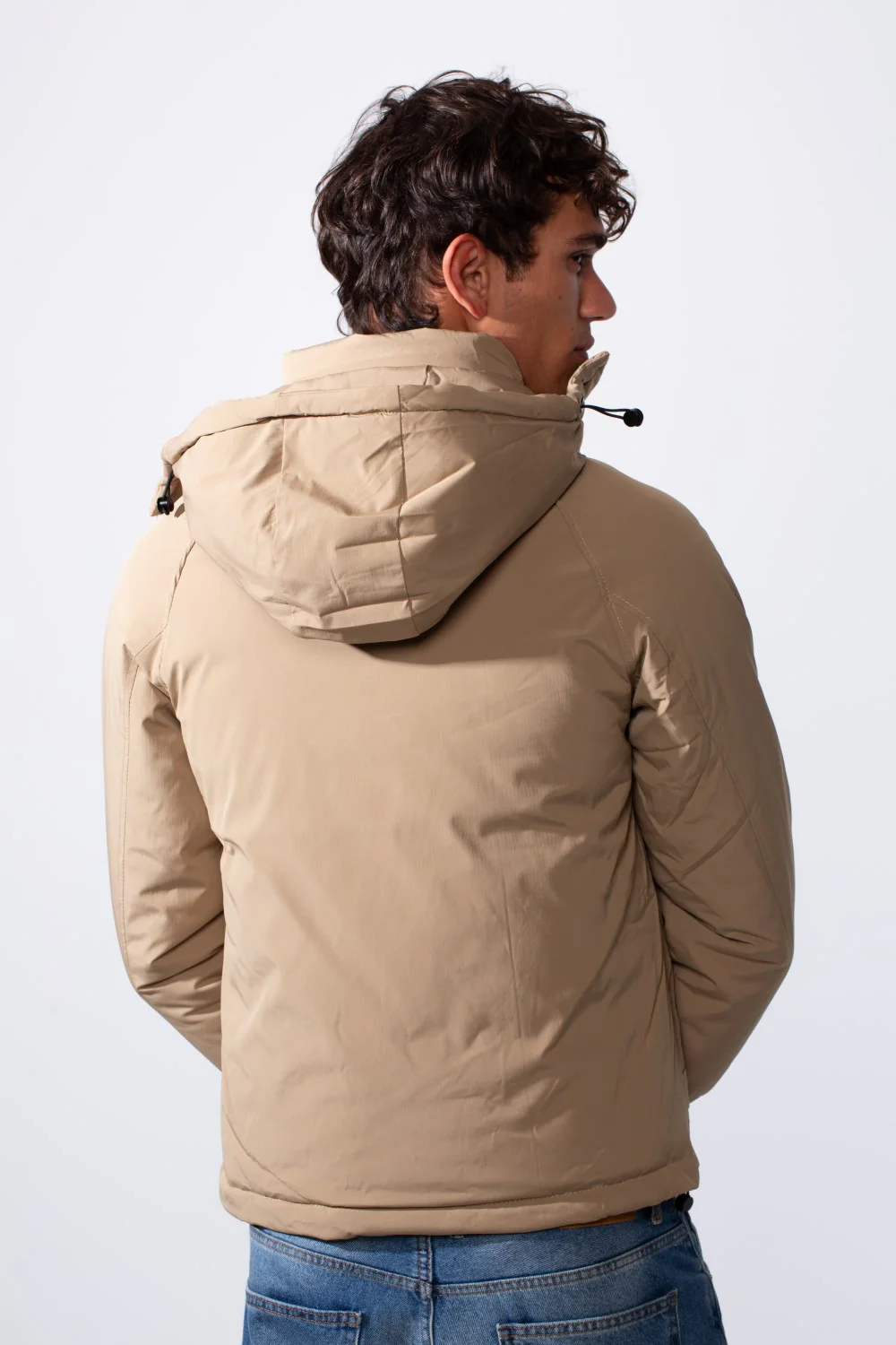 Men's Hooded Long Sleeve Basic Casual Waterproof Jacket - Image 14