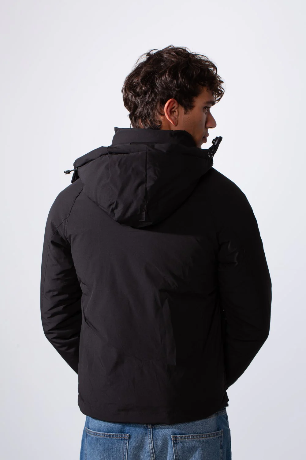 Men's Hooded Long Sleeve Basic Casual Waterproof Jacket - Image 2