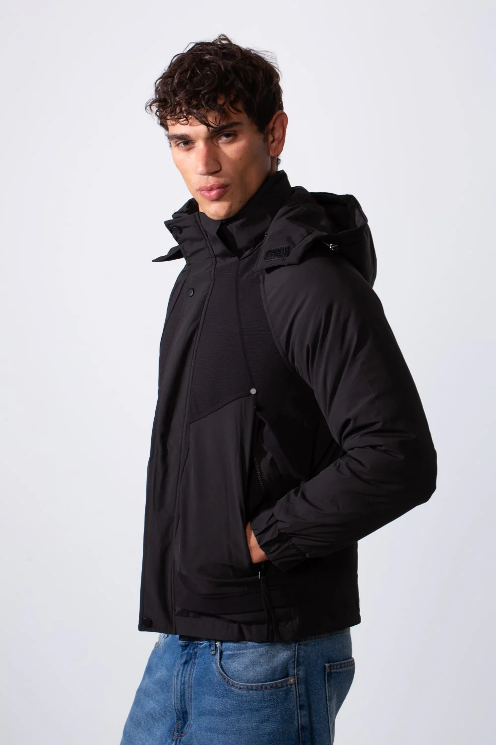 Men's Hooded Long Sleeve Basic Casual Waterproof Jacket - Image 4