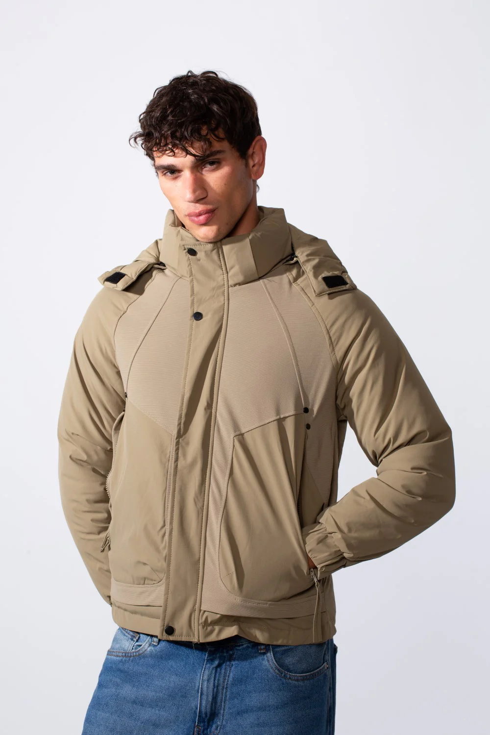 Men's Hooded Long Sleeve Basic Casual Waterproof Jacket - Image 5