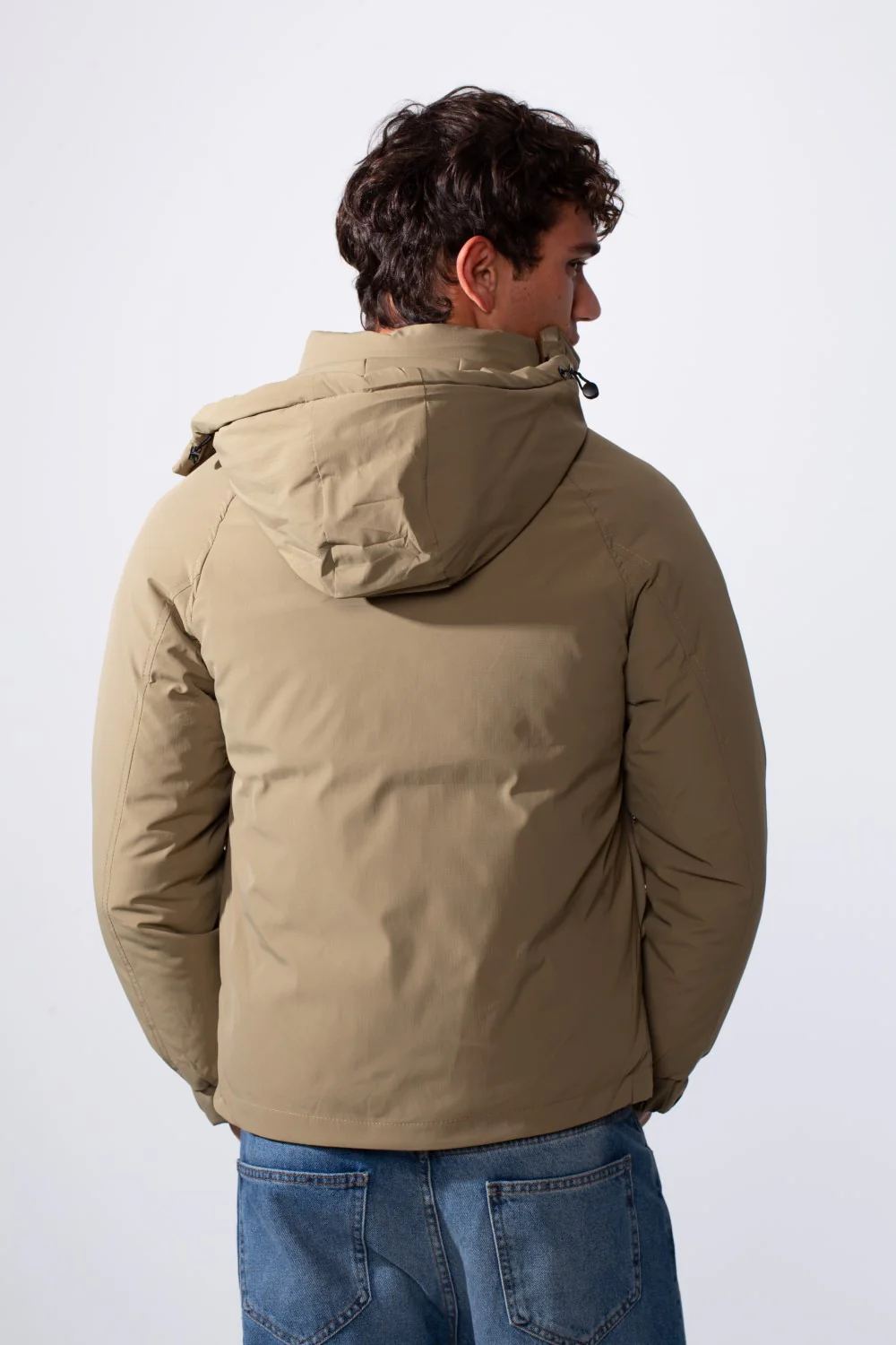 Men's Hooded Long Sleeve Basic Casual Waterproof Jacket - Image 6