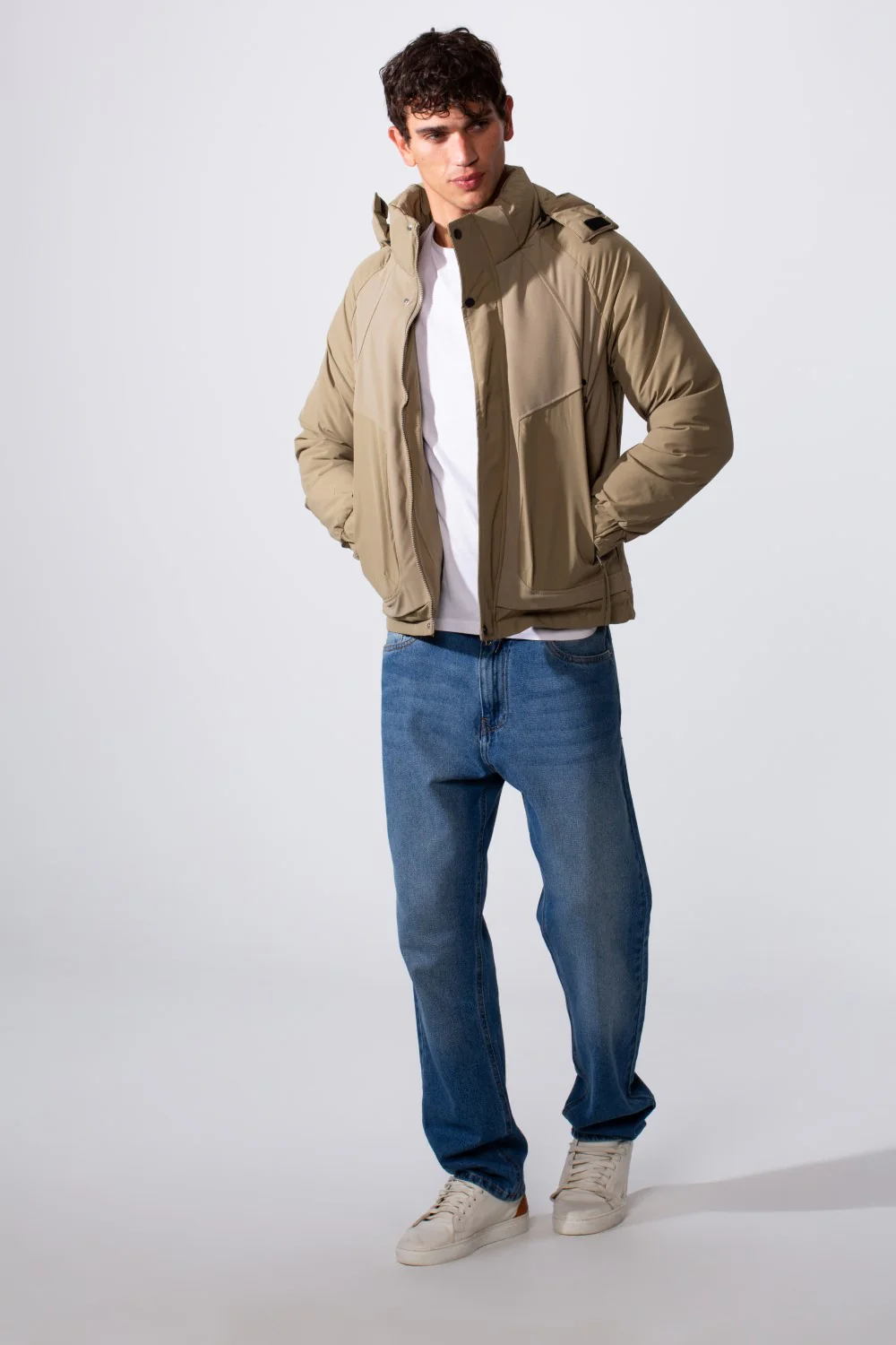 Men's Hooded Long Sleeve Basic Casual Waterproof Jacket - Image 7
