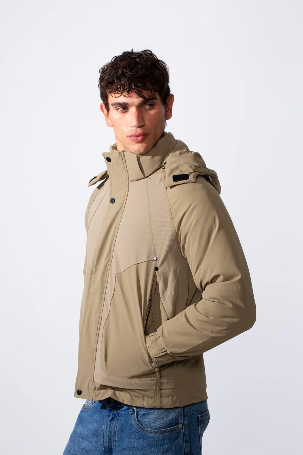 Men's Hooded Long Sleeve Basic Casual Waterproof Jacket - Image 8