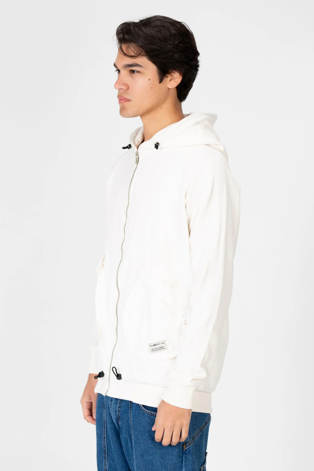 Men's Hooded Sweatshirt With Full Front Zip And Pockets - Image 7