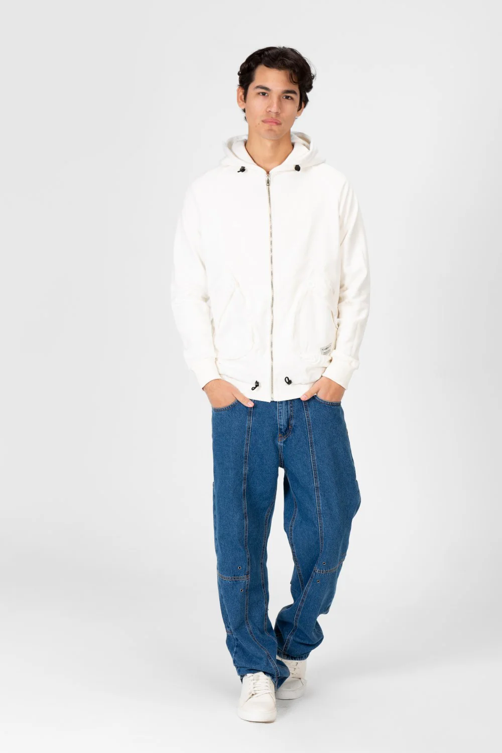 Men's Hooded Sweatshirt With Full Front Zip And Pockets - Image 8